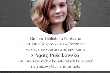obrazek Agata Puścikowska - spotkanie z autorem