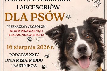 obrazek Zbiórka karmy, smakołyków i akcesoriów dla...